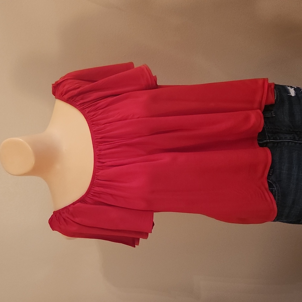 Alter'd State Red Cap Sleeve Top Women's Small NWT